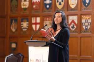 Keynote speaker Kai Cheng Thom, urged attendees to hold fast to the ideals of empathy and solidarity amid the rising threat of violence. (Photo: Lisa Lightbourn)